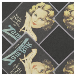 Vintage Annons Hand Cream Woman Blond Hair Tyg