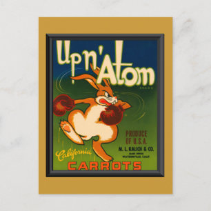 Vintage annons Morötter Vykort