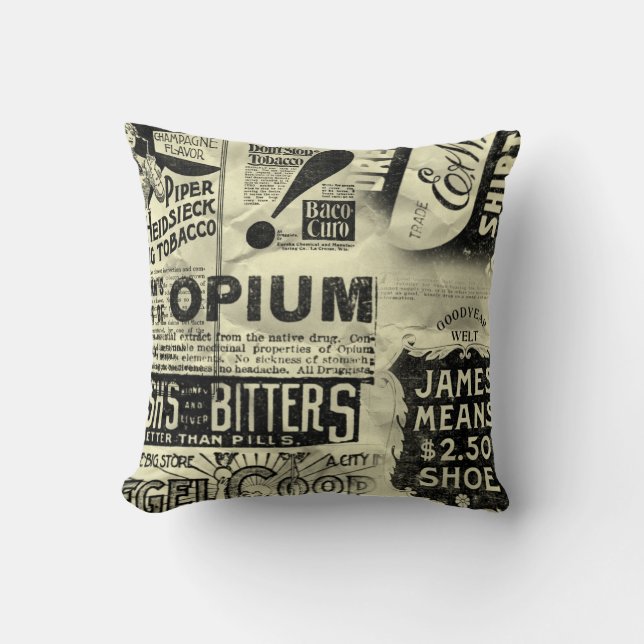 Vintage annons Pillow Kudde (Framsida)