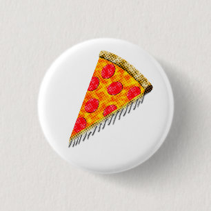 Vintage annons Pizza-segment Knapp