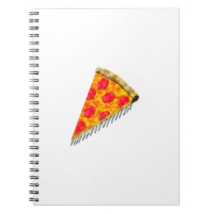 Vintage annons Pizza Slice Anteckningsbok