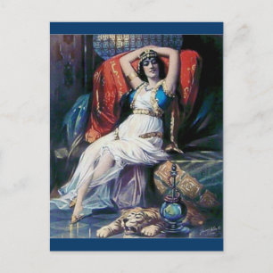 Vintage annons poster teaterkvinnan vykort