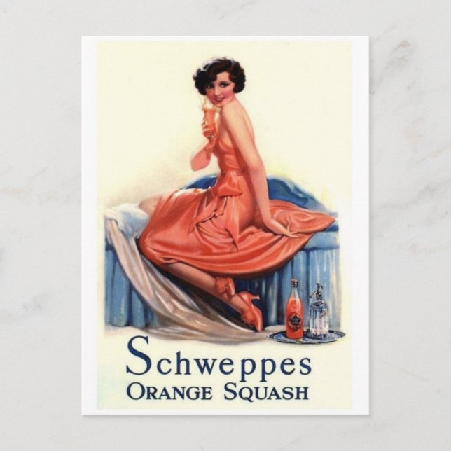 vintage annons Poster vykort (Framsida)
