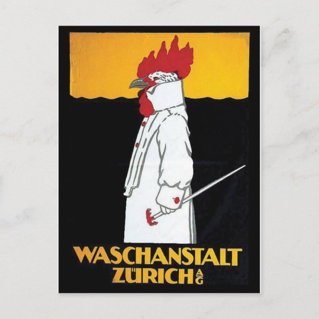Vintage annons Poster vykort (Framsida)
