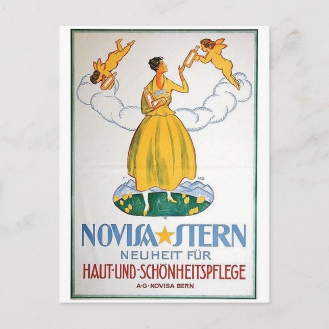 Vintage annons Poster vykort (Framsida)