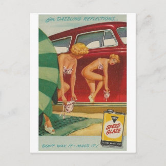 Vintage annons Poster vykort