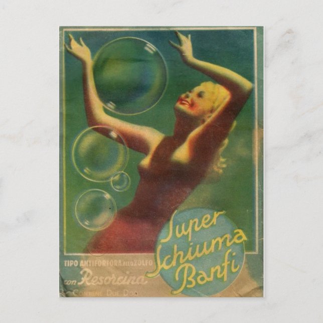 vintage annons Poster vykort (Framsida)