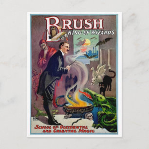 vintage annons Poster vykort