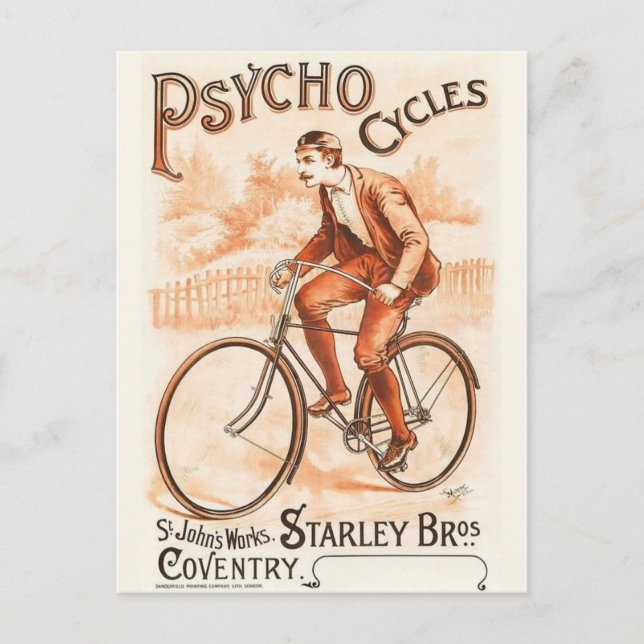 Vintage annons Poster vykort (Framsida)