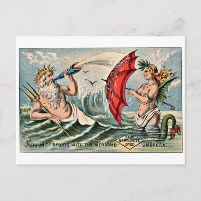 Vintage annons Poster vykort (Framsida)