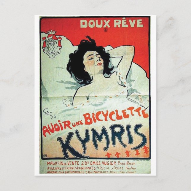 Vintage annons Poster vykort (Framsida)