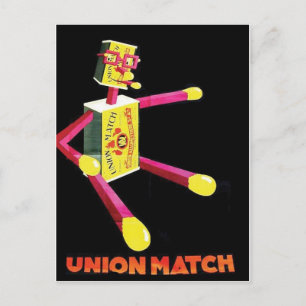 vintage annons Poster vykort