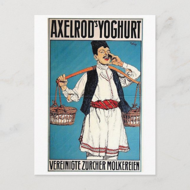 Vintage annons Poster vykort (Framsida)