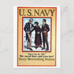 Vintage annons Poster vykort