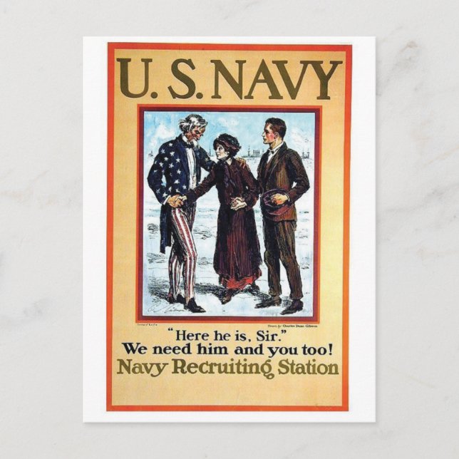 Vintage annons Poster vykort (Framsida)