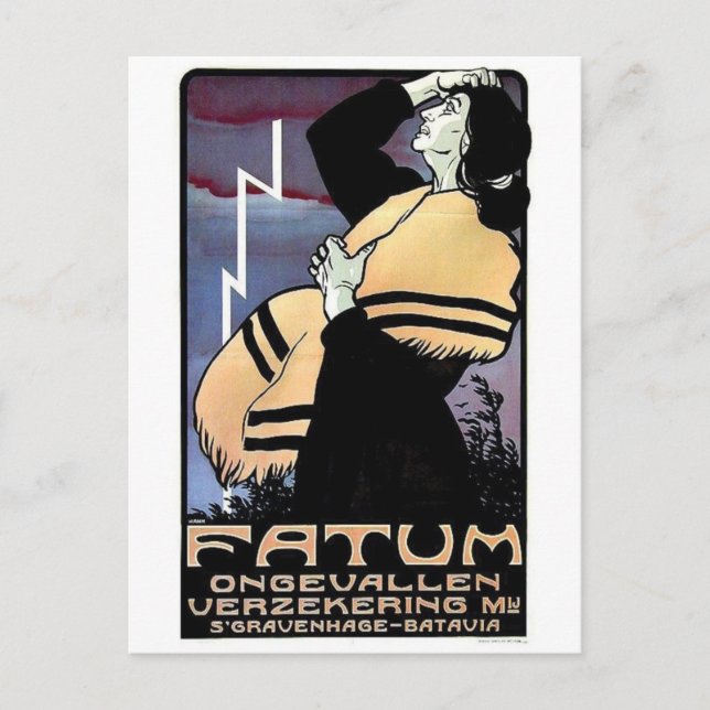 Vintage annons Poster vykort (Framsida)