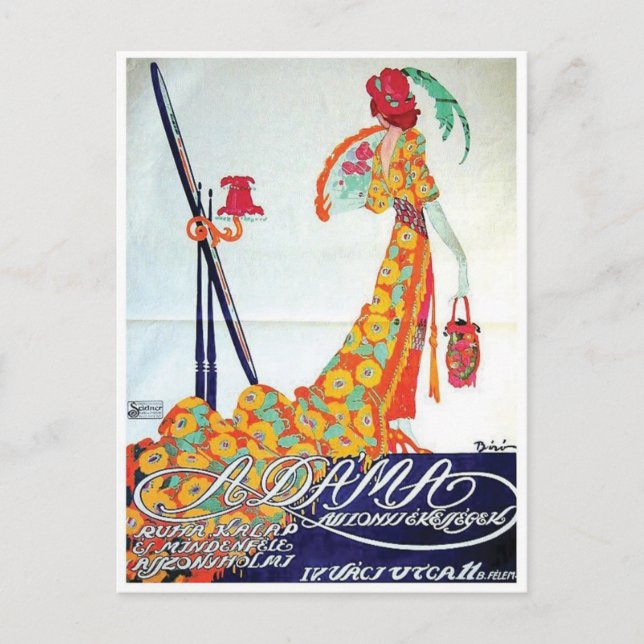 vintage annons Poster vykort (Framsida)