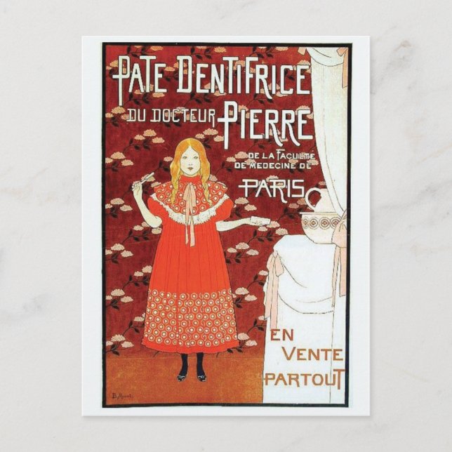 vintage annons Poster vykort (Framsida)