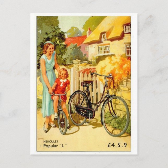 Vintage annons Poster vykort (Framsida)