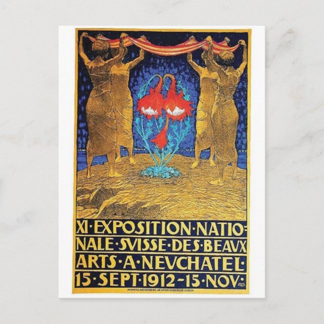 Vintage annons Poster vykort (Framsida)