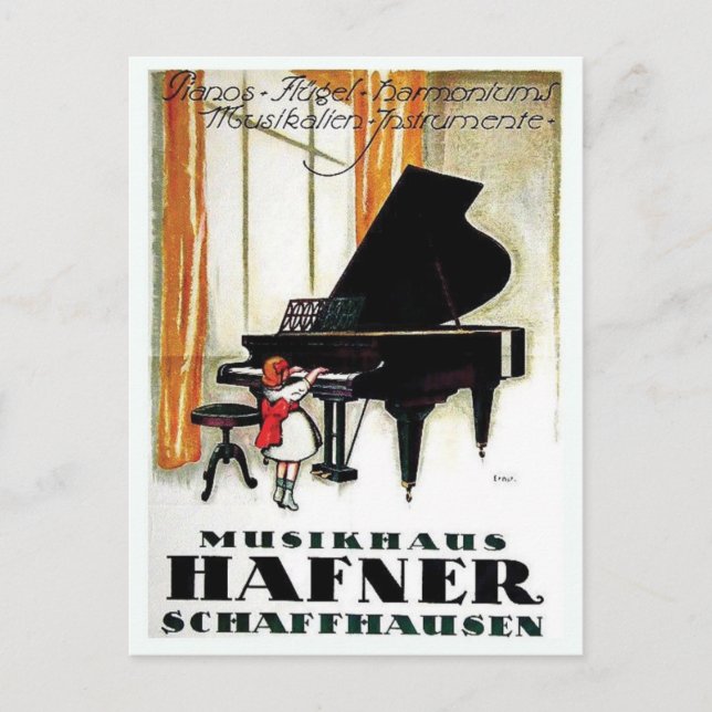 Vintage annons Poster vykort (Framsida)