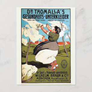 vintage annons Poster vykort
