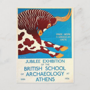 vintage annons Poster vykort