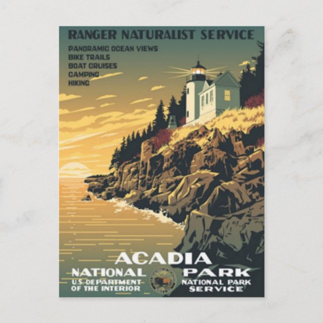 Vintage annons Poster vykort (Framsida)