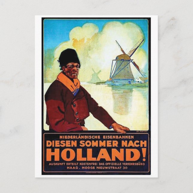 Vintage annons Poster vykort (Framsida)