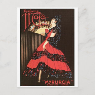 vintage annons Poster vykort