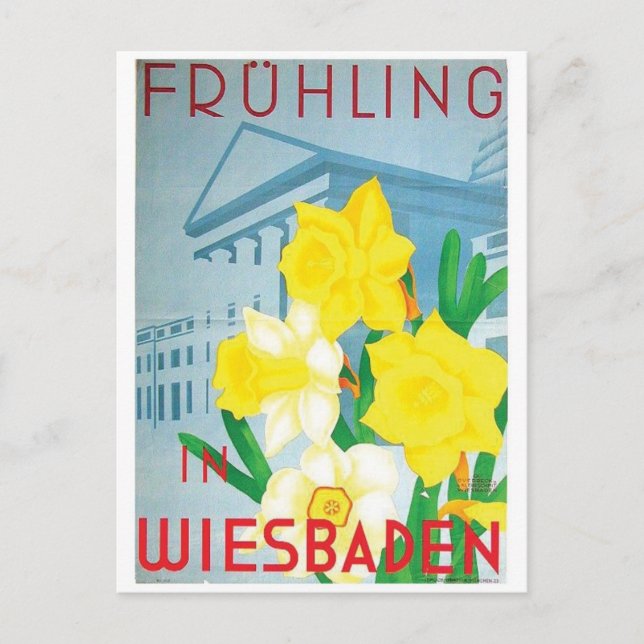 Vintage annons Poster vykort (Framsida)