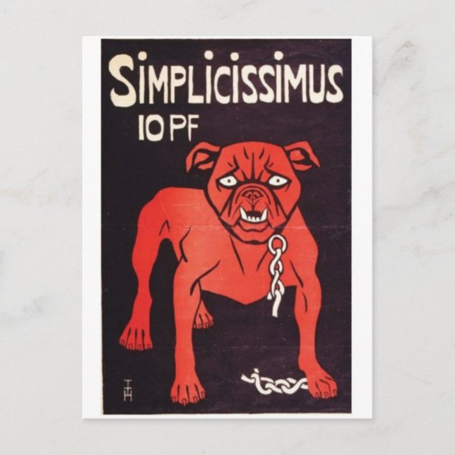 Vintage annons Poster vykort (Framsida)