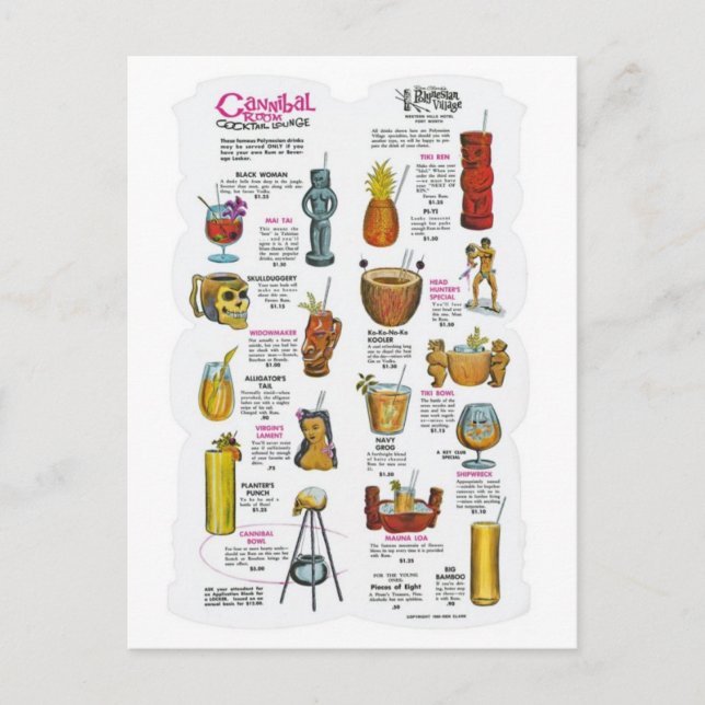 vintage annons Poster vykort (Framsida)