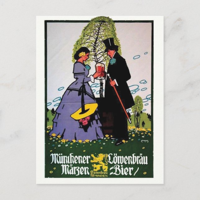 vintage annons Poster vykort (Framsida)