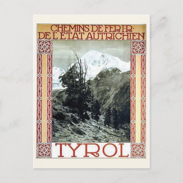 Vintage annons Poster vykort (Framsida)
