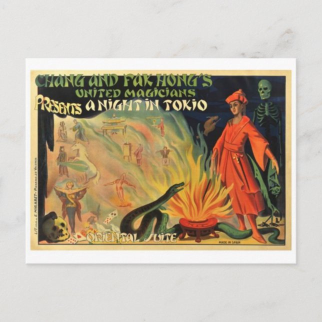 vintage annons Poster vykort (Framsida)