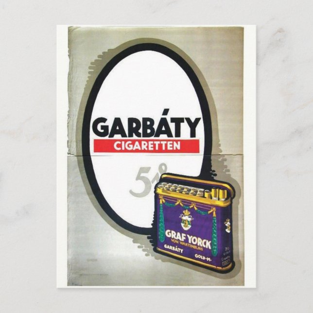 vintage annons Poster vykort (Framsida)