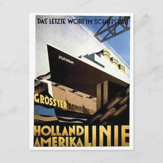 Vintage annons Poster vykort (Framsida)