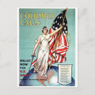 Vintage annons Poster vykort