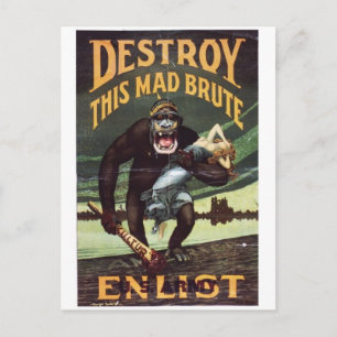 Vintage annons Poster vykort
