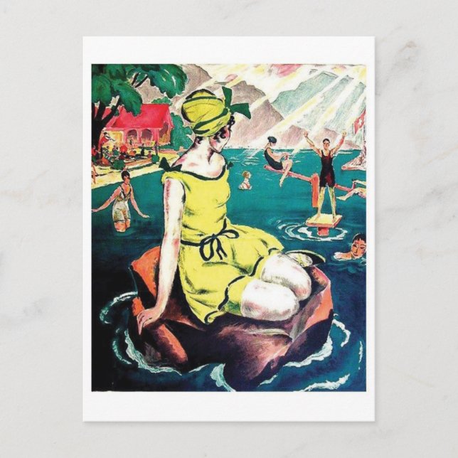 vintage annons Poster vykort (Framsida)
