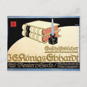 vintage annons Poster vykort
