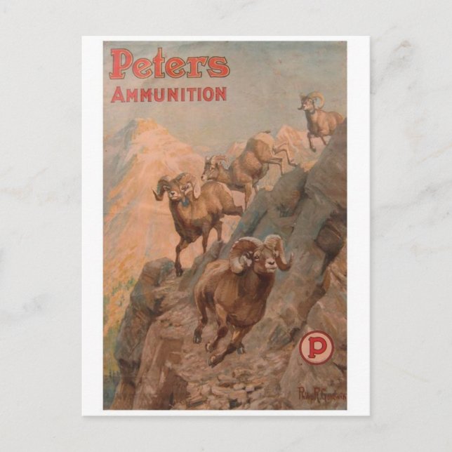 vintage annons Poster vykort (Framsida)