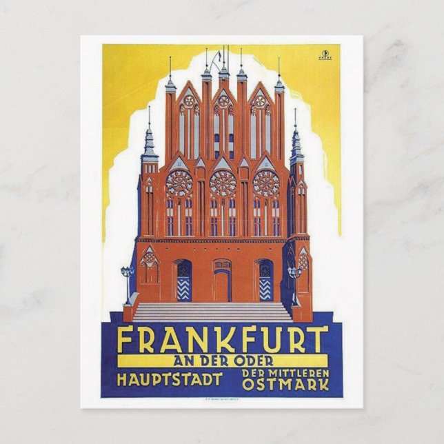 Vintage annons Poster vykort (Framsida)