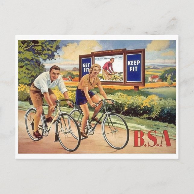 vintage annons Poster vykort (Framsida)