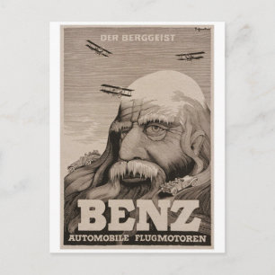 Vintage annons Poster vykort