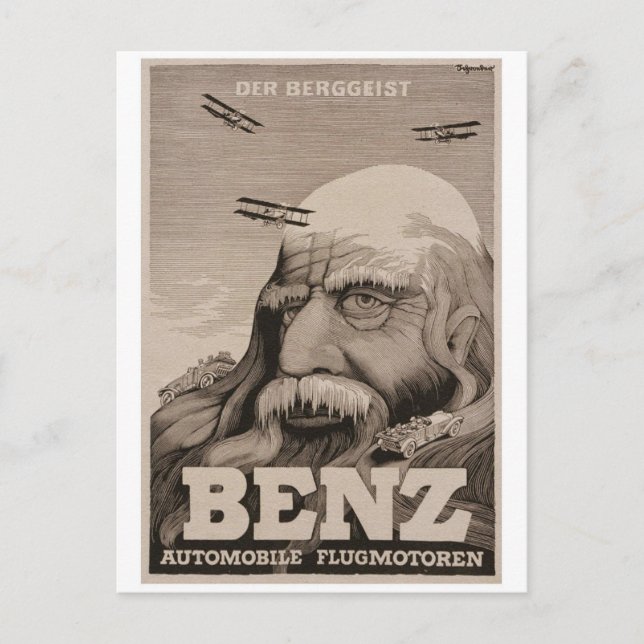 Vintage annons Poster vykort (Framsida)