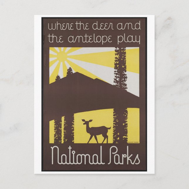 vintage annons Poster vykort (Framsida)