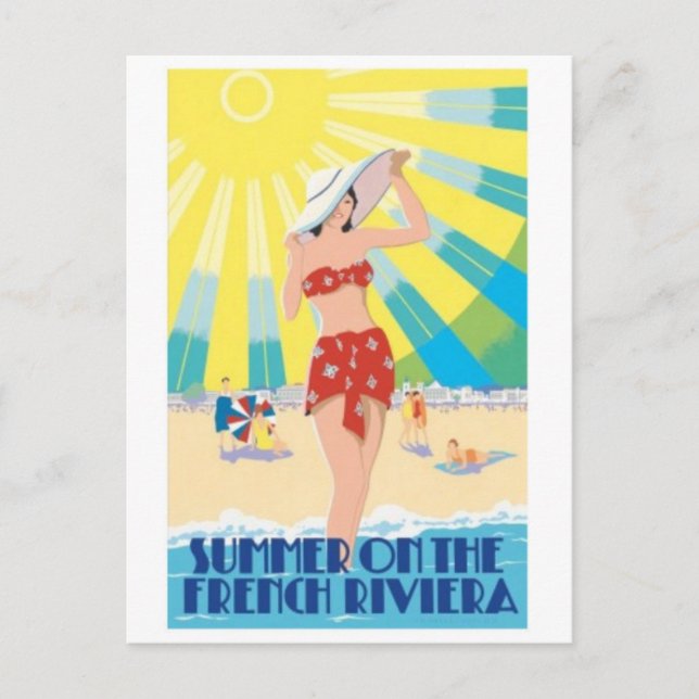 Vintage annons Poster vykort (Framsida)