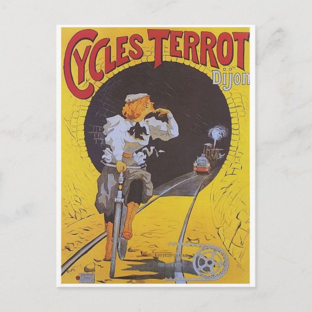 Vintage annons Poster vykort (Framsida)